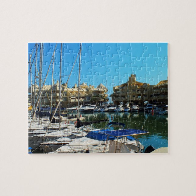 Quebra-cabeça Porto em Benalmadena, espanha (Horizontal)