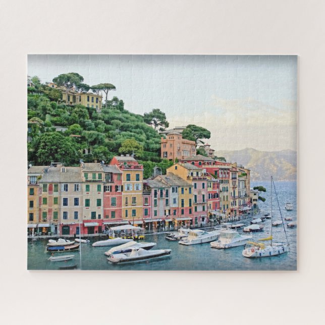 Quebra-cabeça Portofino Harbor - Verão na Itália - 16 x 20 poleg (Horizontal)