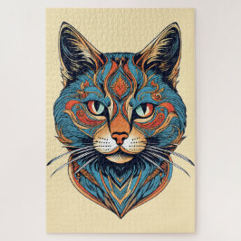 Quebra-cabeça Portrait graphique d'un chat