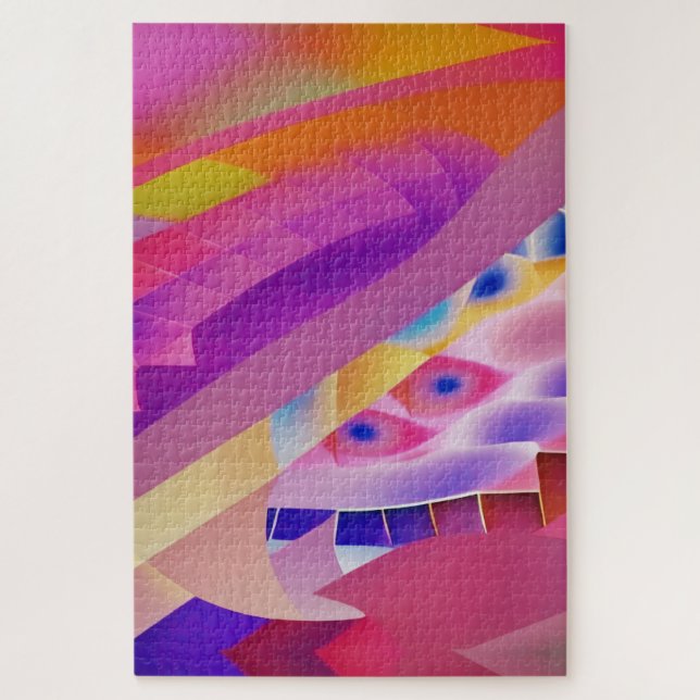 Quebra-cabeça Portrait of Wombott - Abstract Ken Gage Art (Vertical)