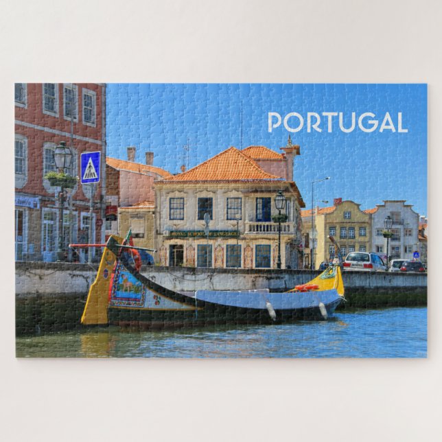 Quebra-cabeça Portugal: Aveiro e barco (Horizontal)