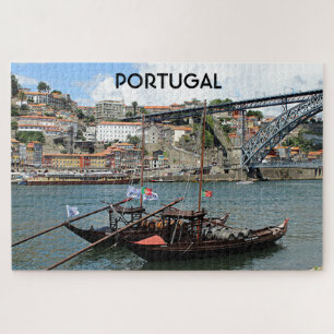 Quebra-cabeça Portugal: Barcos de barril de vinho, Porto