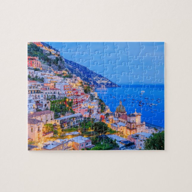 Quebra-cabeça Positano, Costa Amalfi, Itália. (Horizontal)