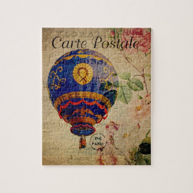 Quebra-cabeça postal francês (Vertical)