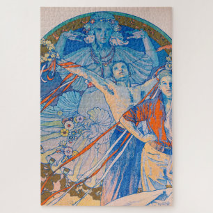 Quebra-cabeça Poster de Alphonse Mucha para o Festival de Sokol