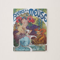 poster de Arte de Nouveau por Alphonse Mucha Beer