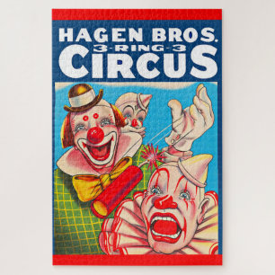 Quebra-cabeça poster de Hagen Brothers Circus, 1950