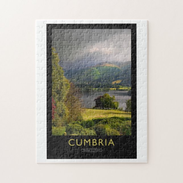 Quebra-cabeça Poster de Linha do Distrito de Lago (Vertical)