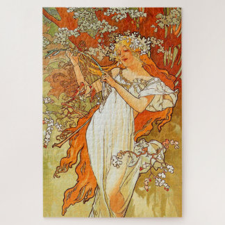 Quebra-cabeça Poster de Primavera de Arte de Vintage por Alphons
