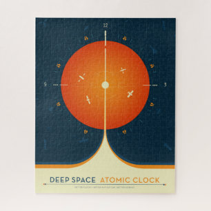 Quebra-cabeça Poster de relógio atômico de espaço profundo, vers