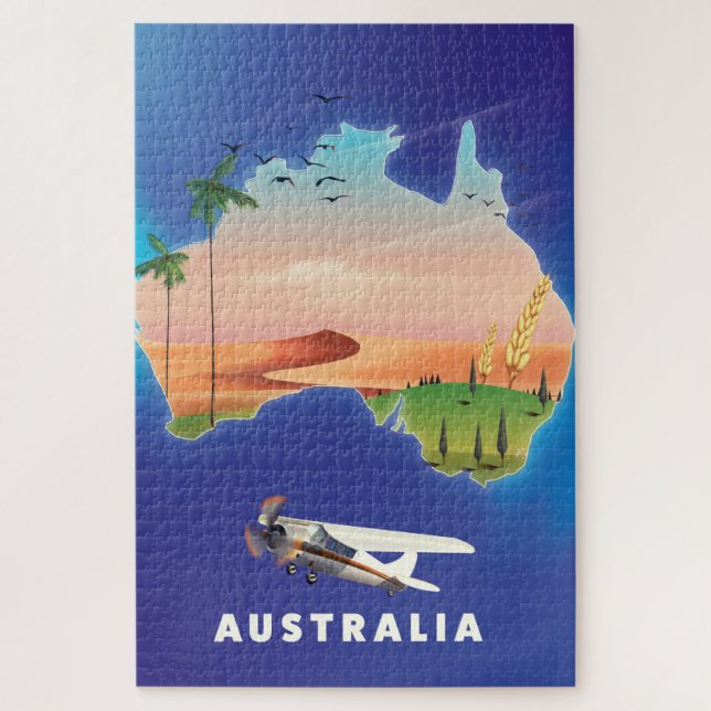 Quebra-cabeça Poster de viagens de Férias da Austrália (Vertical)
