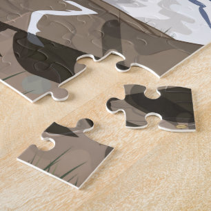 Quebra-cabeça Poster de viagens de Oração Himalaia no Nepal