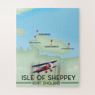 Quebra-cabeça poster de viagens de Sheppey Kent England