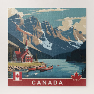 Quebra-cabeça Poster de viagens do Canadá