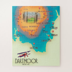 Quebra-cabeça Poster de viagens do Mapa Nacional do Parque Nacio