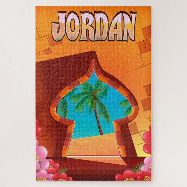 Quebra-cabeça Poster de viagens do Palácio Jordan (Vertical)