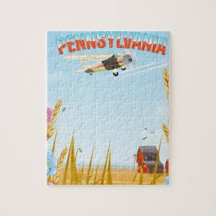 Quebra-cabeça Poster de viagens rural da Pensilvânia