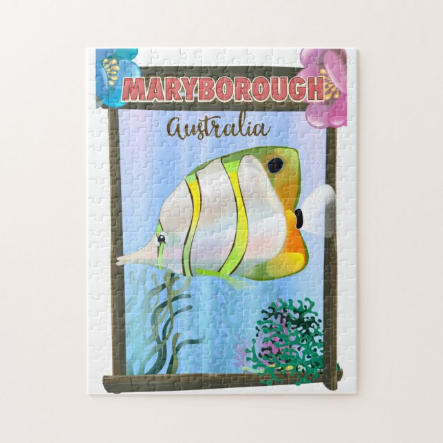 Quebra-cabeça Poster de viagens Tropical Maryborough Austrália (Vertical)