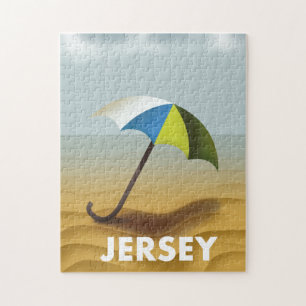 Quebra-cabeça Poster de viagens Vintage Jersey.