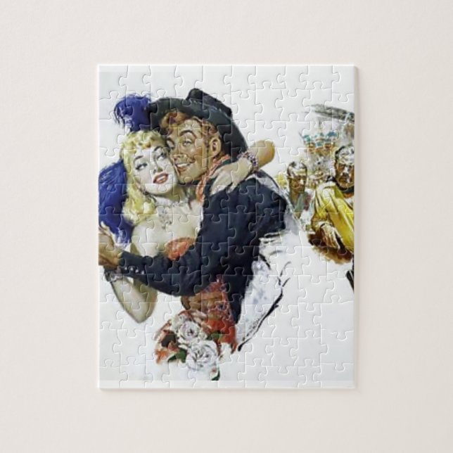 Quebra-cabeça Poster do divertimento da dança do bar do vaqueiro (Vertical)