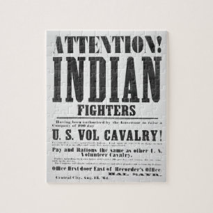 Quebra-cabeça Poster do recrutamento para a cavalaria voluntári