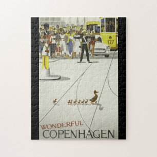 Quebra-cabeça Poster maravilhoso das viagens vintage de