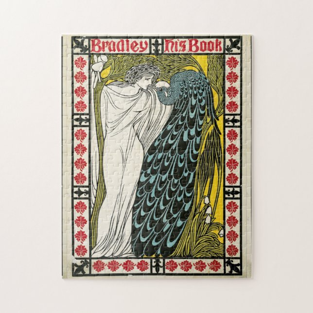 Quebra-cabeça Poster vintage:Peacock:Quebra-cabeça de mulher (Vertical)