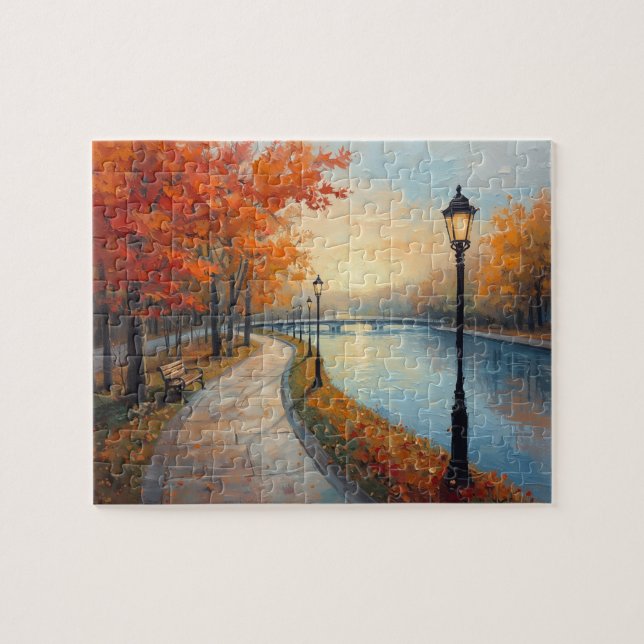 Quebra-cabeça Postes de Iluminação Impressionistas para Caminhad (Horizontal)