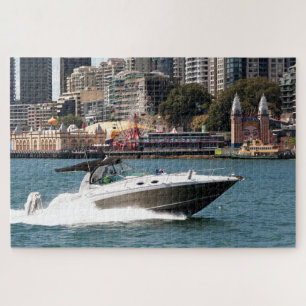 Quebra-cabeça Powerboat em Sydney Harbor, Austrália