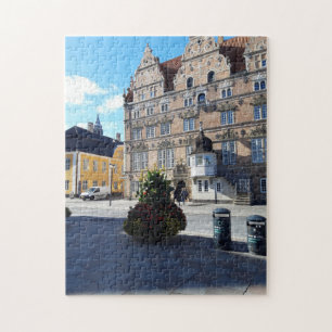 Quebra-cabeça Praça da cidade de Aalborg na Dinamarca