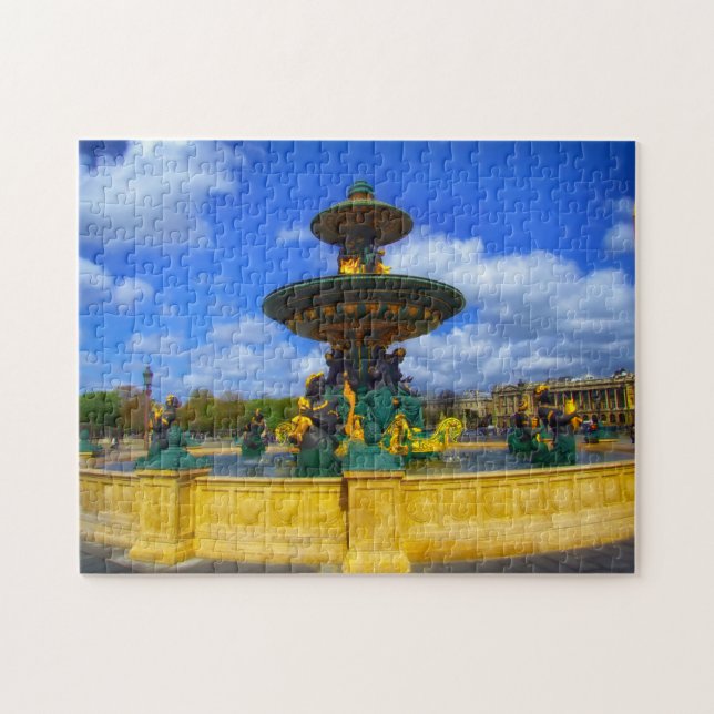 Quebra-cabeça Praça da Concorde Paris. (Horizontal)