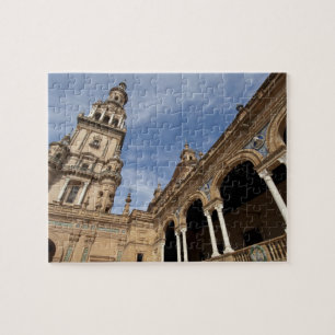 Quebra-cabeça Praça de Espanha, Sevilha, Andaluzia, Espanha