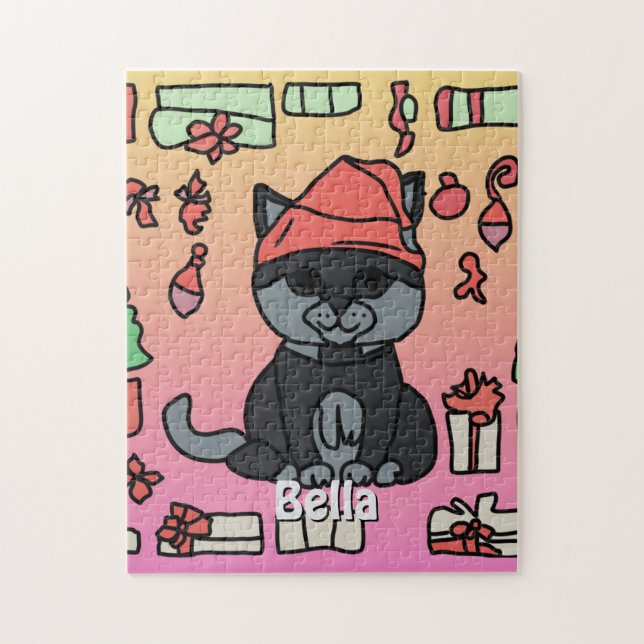 Quebra-cabeça Praça de presentes minimalistas personalizados (Vertical)