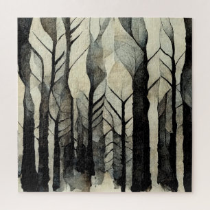 Quebra-cabeça Praça Difícil de Floresta abstrato