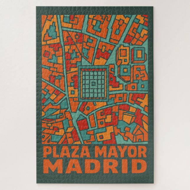 Quebra-cabeça Praça Maior de Madrid (Vertical)