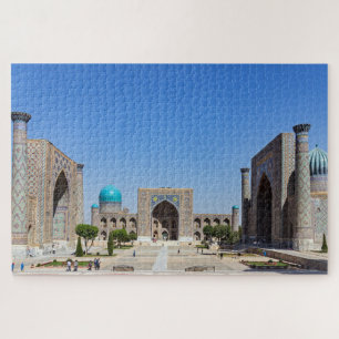 Quebra-cabeça Praça Registan - Samarkand, Uzbequistão, Ásia