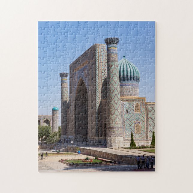 Quebra-cabeça Praça Registan - Samarkand, Uzbequistão, Ásia (Vertical)