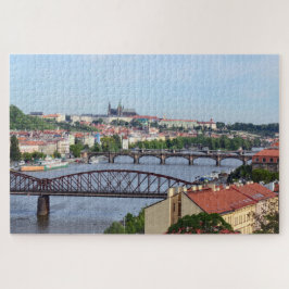 Quebra-cabeça Praga, Castle & River Bridges / República Checa