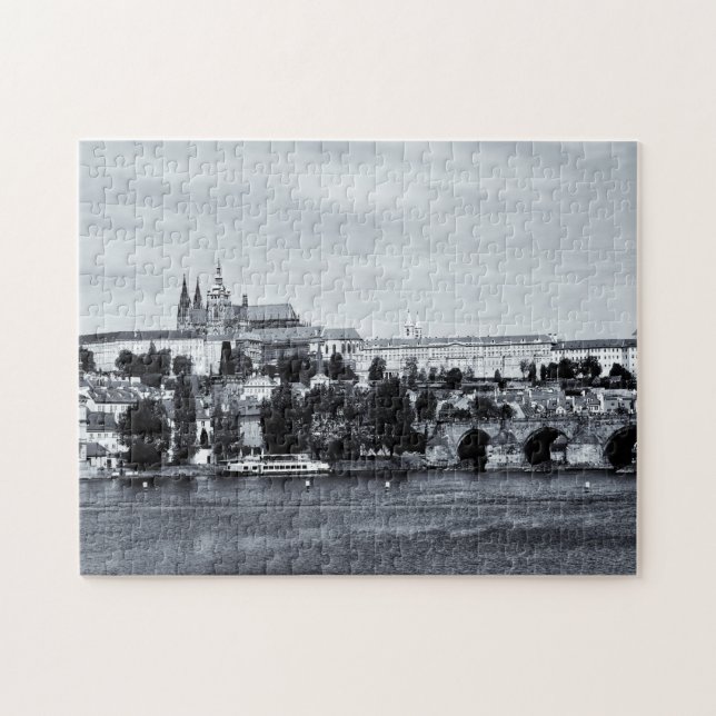 Quebra-cabeça Praga, Hradcany & Charles Bridge /Czechia (Horizontal)