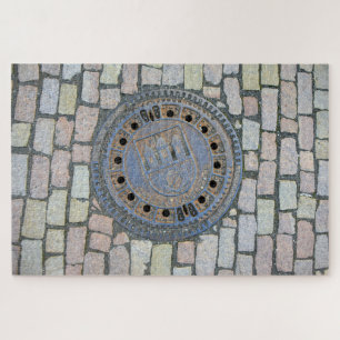 Quebra-cabeça Prague Manhole Cobrir, República Checa