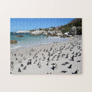 Quebra-cabeça Praia   África do Sul dos pedregulhos dos pinguin