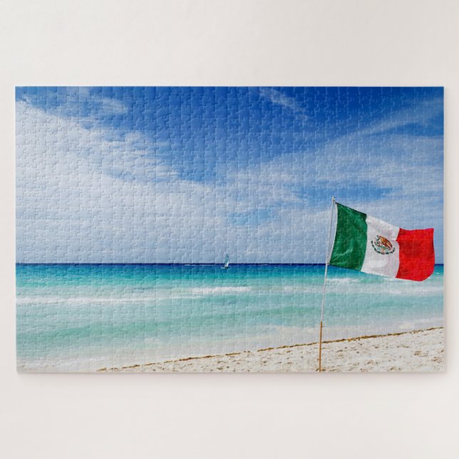 Quebra-cabeça Praia da Bandeira do México (Horizontal)
