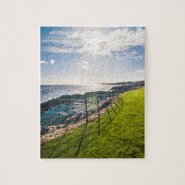 Quebra-cabeça Praia de Rocky na Irlanda (Greystones) (Vertical)