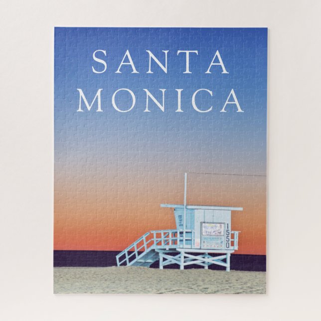 Quebra-cabeça Praia de Santa Mônica | Los Angeles, Califórnia (Vertical)