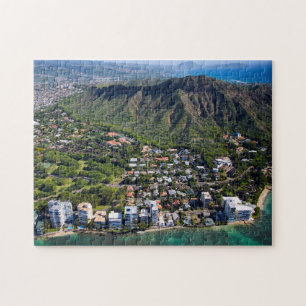 Quebra-cabeça Praia de Waikiki Hawaii Honolulu.