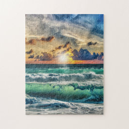 Quebra-cabeça Praia No Sunset