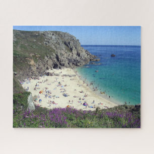 Quebra-cabeça Praia Porthchapel Surf Porthcurno Cornwall U. K