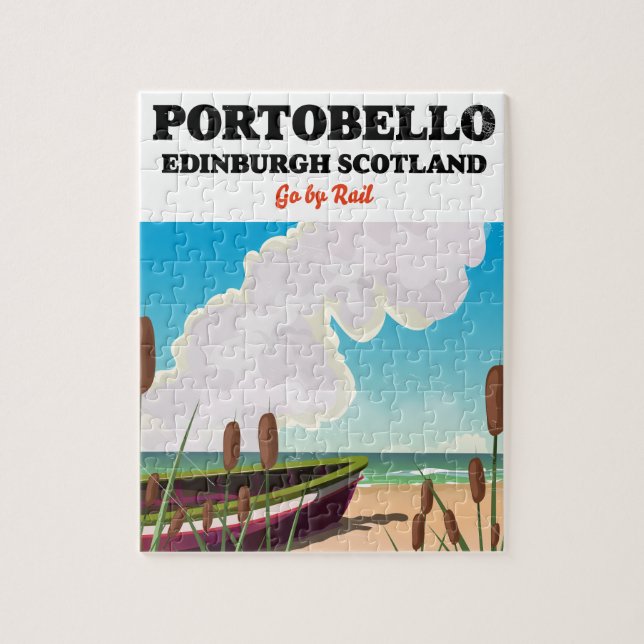 Quebra-cabeça Praia Portobello Edimburgo (Vertical)