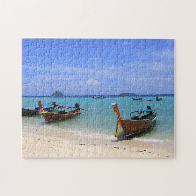 Quebra-cabeça praia tropical (Horizontal)