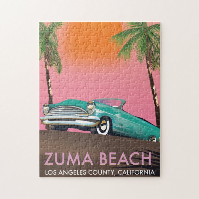 Quebra-cabeça Praia Zuma Condado de Los Angeles Califórnia (Vertical)